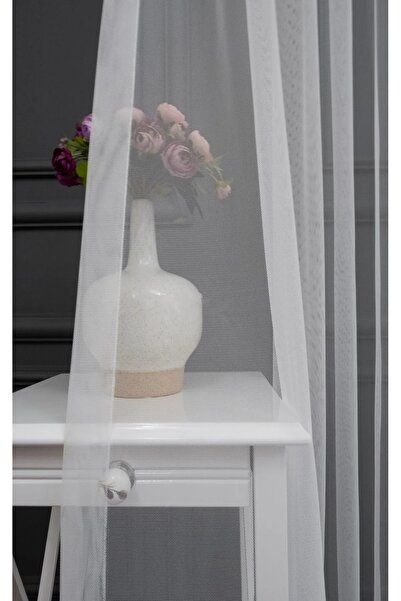 NP Narin Home Hidden Double Breasted Greek Tulle (1/3) Tight Pleat All Room Suitable Skirt Leaded Tulle Curtain,