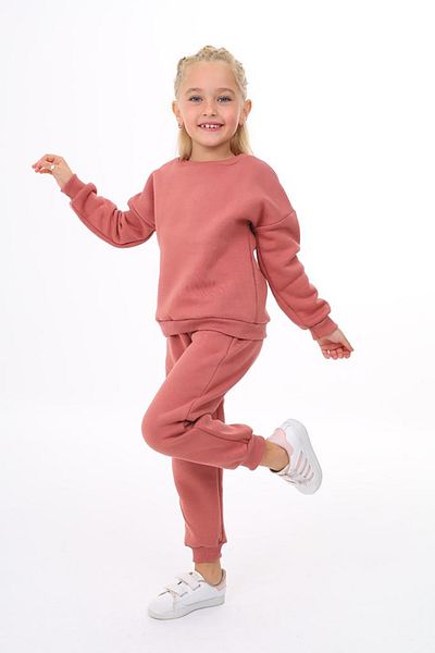 ÖYKÜ KİDS Three Thread Pocket Crew Neck Top and Bottom Set
