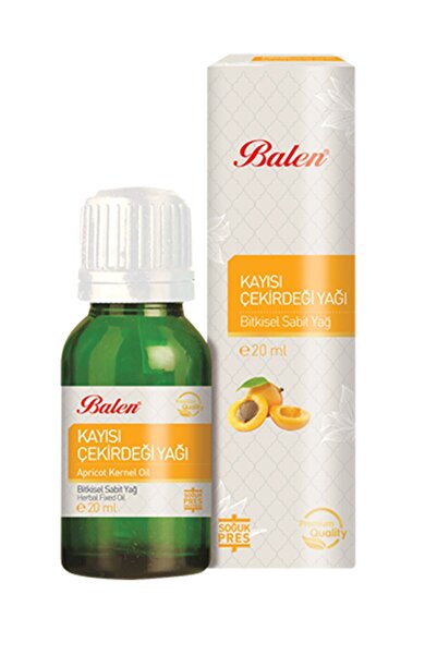Balen Kayısı Çekirdeği Yağı 20 ml Soğuk Pres Kayısı Yağı