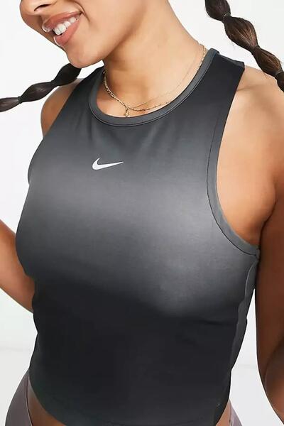 Nike Dri-Fit Swoosh Running Crop Cut Women's Sports Tank Top