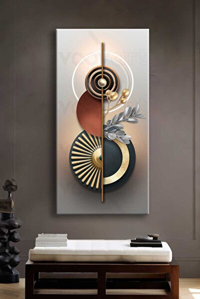 Voovart Modern Soyut Dekoratif Kanvas Tablo - VOOV2353