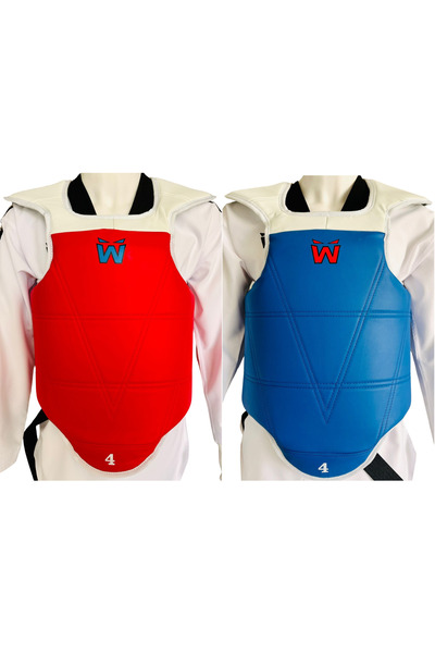 whiteface Taekwondo Safeguard (Göğüs Koruyucu) Çift Taraflı (mavi-kırmızı)