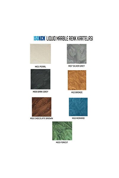 Isonem Liquid Marble - Sıvı Mermer Pearl