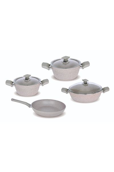 FMS SAFIR GRANITE 7 PIECES POT SET BEIGE