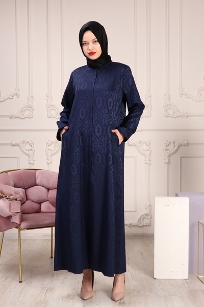 Reis Синій жакардовий плащ