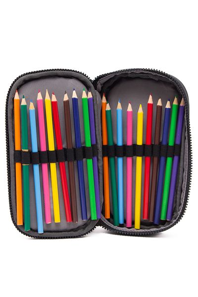 KAFF 01110 Μαύρο τσακισμένο ύφασμα αδιάβροχο Organizer μολυβοθήκη Θήκη μολυβιού Θήκη μολυβιού