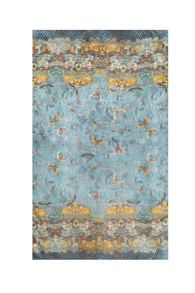 CASHMERE AND SİLK MAWLANA 100% Silk Shawl (110X173)
