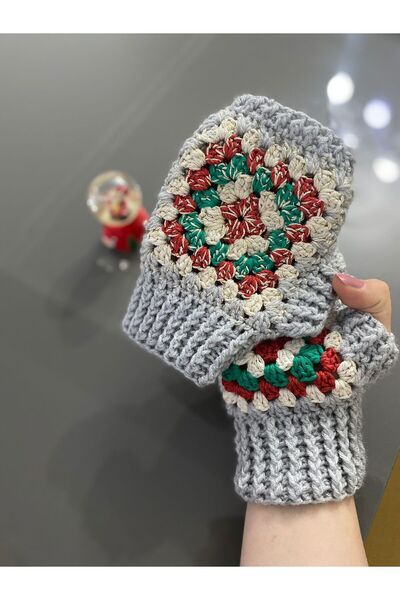 edikko kişiye özel tasarım modern el örgüsü yılbaşı eldiven