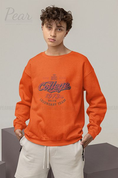 Pear Wear Ανδρικό φούτερ με στάμπα College