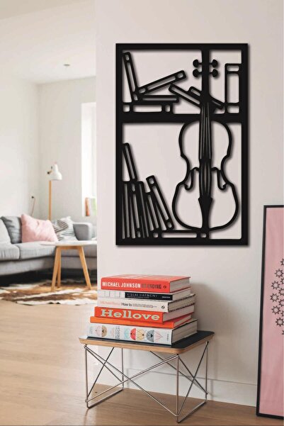 AVMmarketim Çello Viyolonsel Keman Müzik Aleti Müzisyen Ahşap Dekoratif Obje