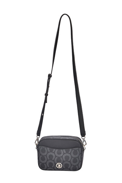 U.S. Polo Assn. Μαύρη γυναικεία τσάντα Messenger Us24198