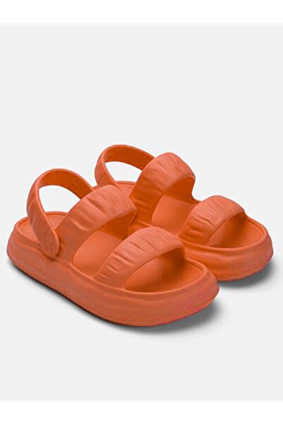 AkınalBella Повністю ортопедичні помаранчеві жіночі сандалі для літа, щодня