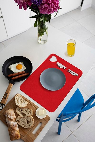 Artikel Red Felt American Service, Supla 6-Piece Service Set -447