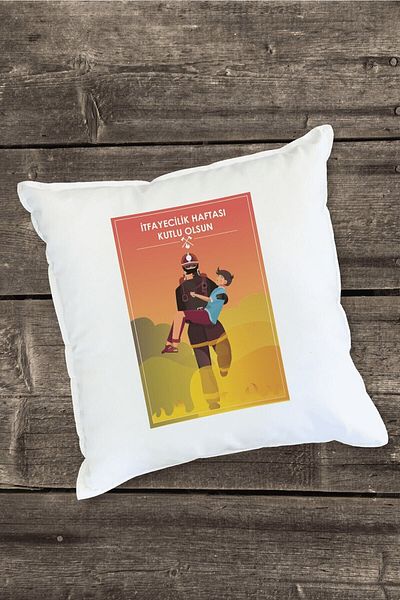 Yaprak Hediyelik Firefighter's Day Designed Pillow