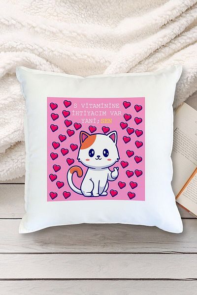 Yaprak Hediyelik I Need Vitamin S So You Designed Pillow