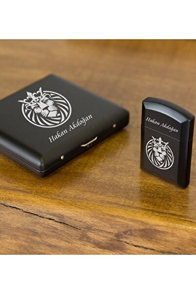 Yaprak Hediyelik Kişiye Özel Isimi Yazılı Poison Çakmak Sigara Tabakası Hediy...