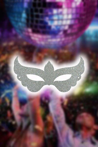 Artikel 2 Pack Silver New Year's Party Mask, New Year's Accessory, Birthday P...