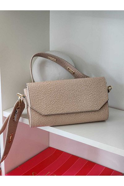 Moom Bag Geantă de umăr din nurcă cu curea reglabilă