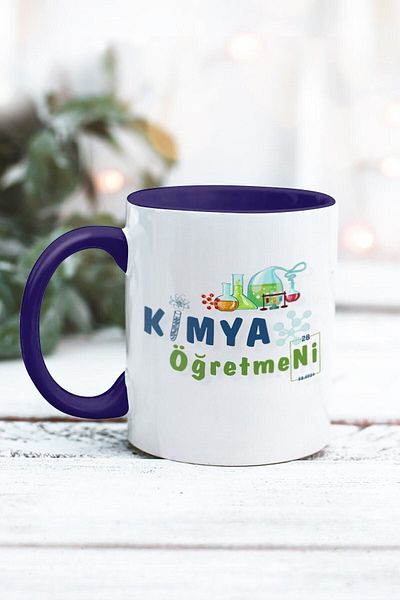 Yaprak Hediyelik كوب بتصميم معلم الكيمياء