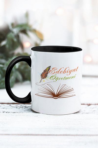 Yaprak Hediyelik كوب بتصميم معلم الأدب
