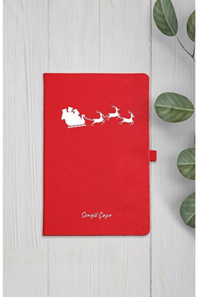 Yaprak Hediyelik Kişiye Özel Yılbaşı Tasarımlı Ajanda