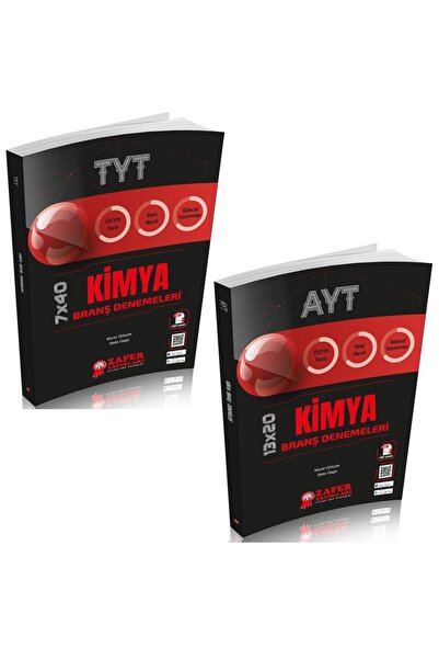 Zafer Yayınları Zafer Yayınları TYT Kimya 7X40 Branş Deneme + AYT Kimya 13X20...