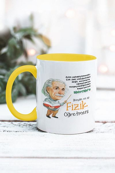 Yaprak Hediyelik كوب بتصميم معلم الفيزياء