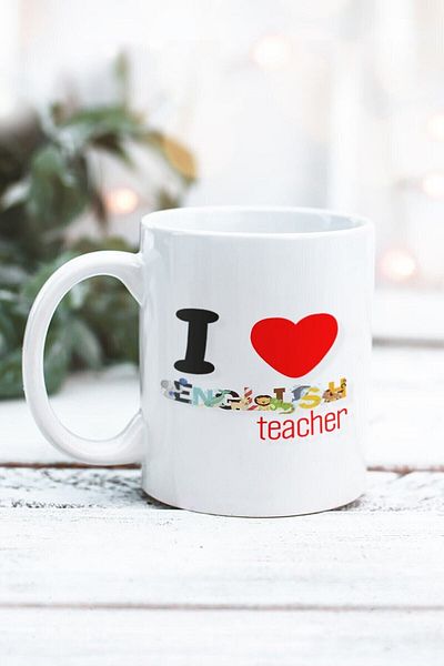 Yaprak Hediyelik كوب مصمم باللغة الإنجليزية