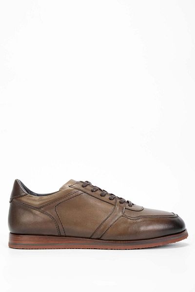 Tamer Tanca Men's Brown Genuine Leather Casual Shoes