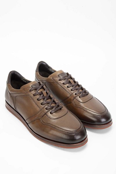 Tamer Tanca Men's Brown Genuine Leather Casual Shoes