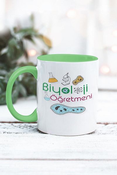 Yaprak Hediyelik كوب بتصميم معلم الأحياء