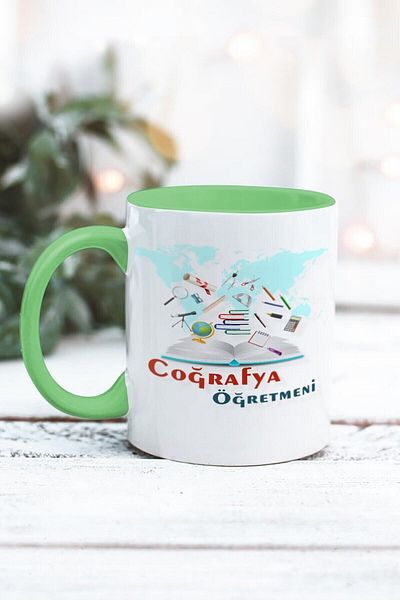 Yaprak Hediyelik كوب بتصميم معلم الجغرافيا