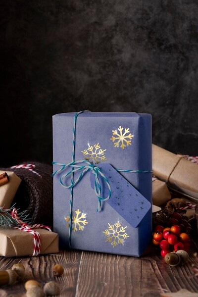 Artikel Snowflake Winter Themed Metallic Wall Sticker