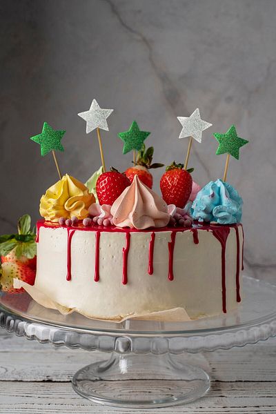 Artikel White-green Double Sided Star Glitter Toothpick Cupcake Toppers Cupcake Stick 12 Pieces