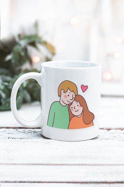 Yaprak Hediyelik كوب بتصميم عيد الحب بجانبك