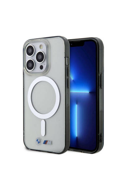 zore Apple iPhone 15 Pro Uyumlu Kılıf BMW Magsafe Şarj Özellikli Transparan S...