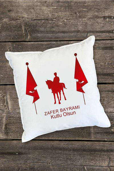Yaprak Hediyelik Happy Victory Day Designed Pillow
