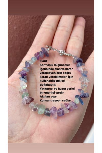 KEHRİBAREVİ KARAMAN سوار من حجر الفلوريت الطبيعي للاسترخاء والهدوء