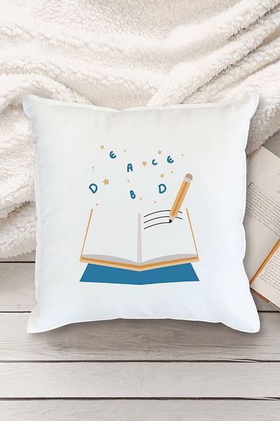 Yaprak Hediyelik World Reading and Writing Day Designed Pillow