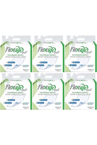 Flexi Life غطاء حماية للسرير بفتحة سفلية للمريض 60*90 سم 180 قطعة مضاد للانزلاق