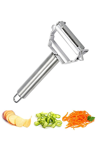 NOYİSKA Paslanmaz Çelik Jülyen Meyve Sebze Soyucu Kesici Doğrayıcı Universal Rende Sebze Meyve Soyacağı