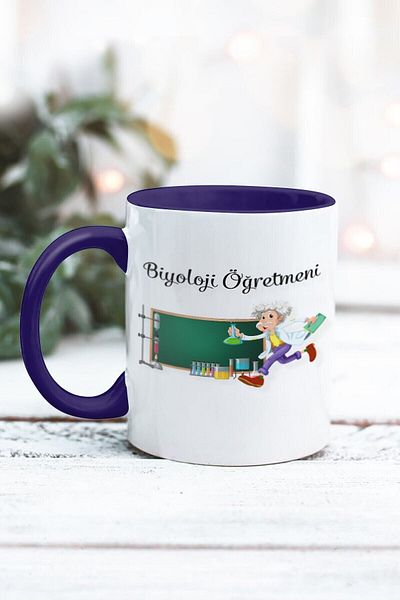 Yaprak Hediyelik كوب بتصميم معلم الأحياء