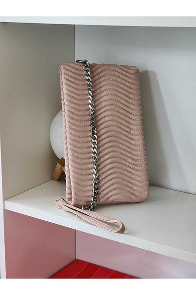 Moom Bag Дамска чанта клъч с вълнообразен шарен мотив