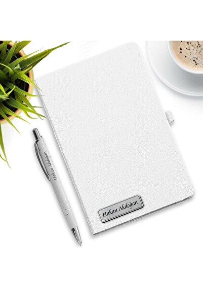 Yaprak Hediyelik Kişiye Özel Isimli Ajanda Kalem Seti