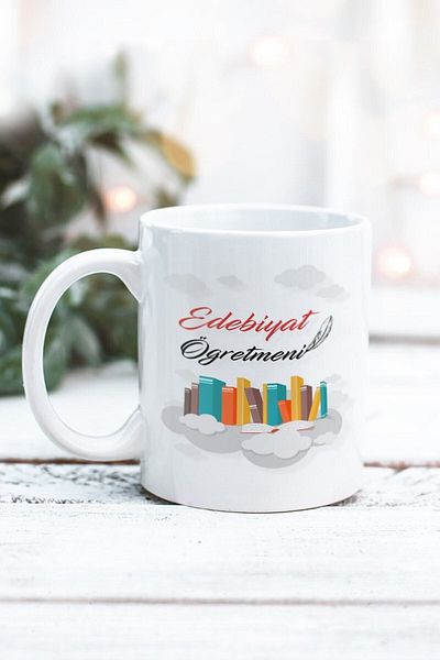 Yaprak Hediyelik كوب بتصميم معلم الأدب