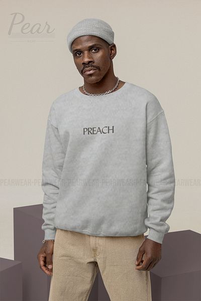 Pear Wear Preach printed ανδρικό φούτερ oversize