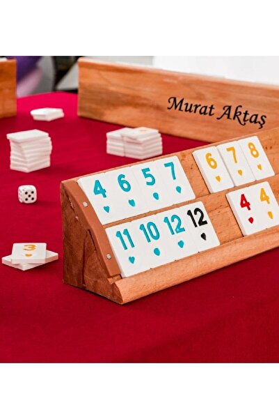 Yaprak Hediyelik Kişiye Özel Isim Baskılı Okey Takımı