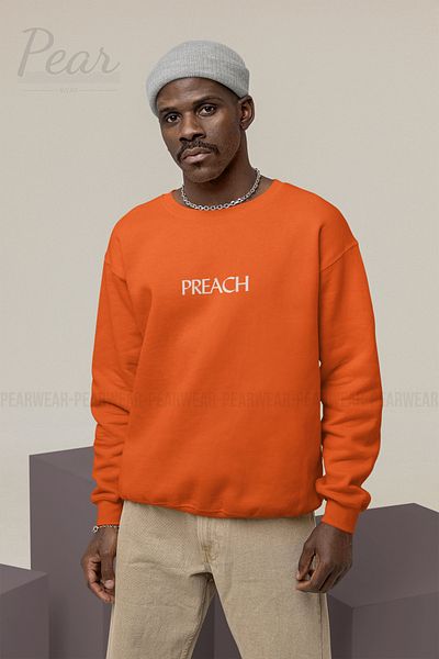 Pear Wear Preach printed ανδρικό φούτερ oversize