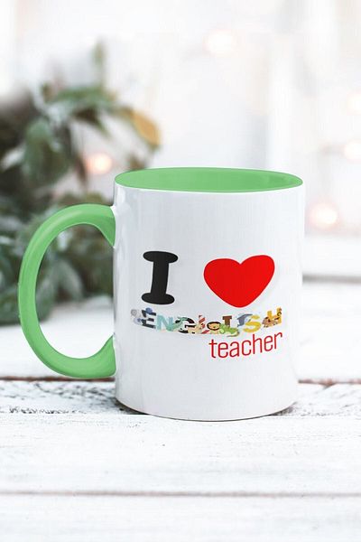 Yaprak Hediyelik كوب مصمم باللغة الإنجليزية
