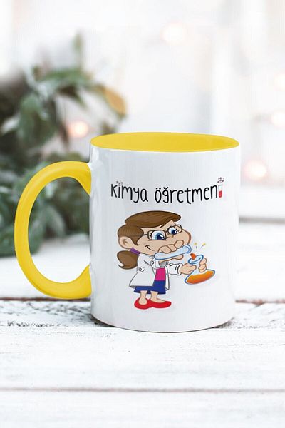 Yaprak Hediyelik كوب بتصميم معلم الكيمياء